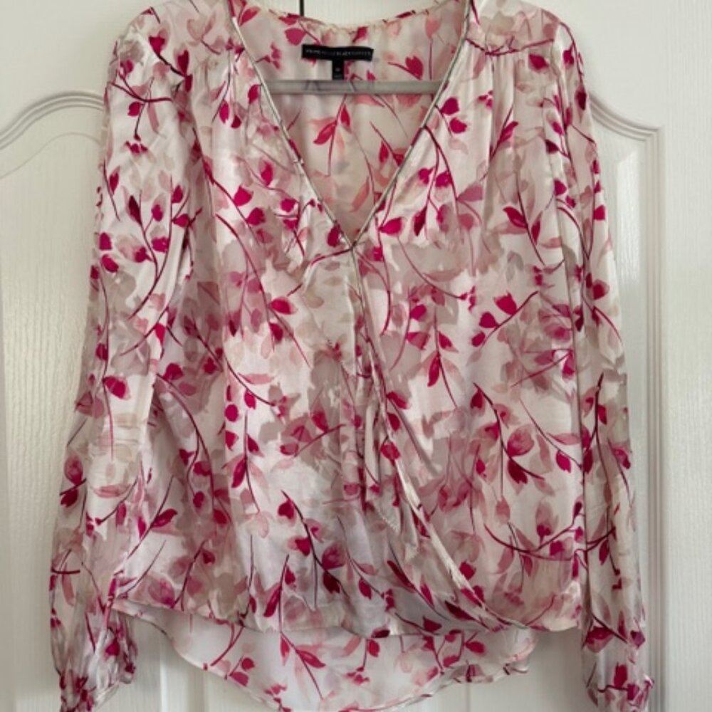 White House Black Market Floral Bouse, Size 10